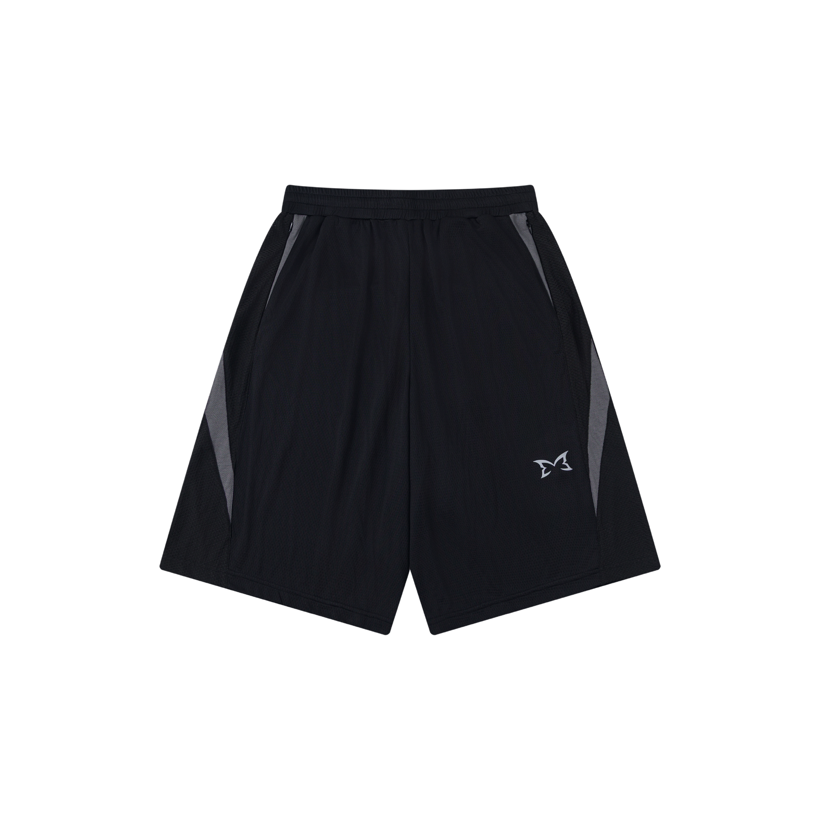 BLACKTRI-MESHSPORTSHORTSECOM2_3x_af72b253-a931-4c86-95e2-7b7034ba8abd-1.png Mertra Tri-Mesh Sport Shorts (Black) - Image 1