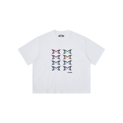 Mertra Stacked Logo Tee (White)